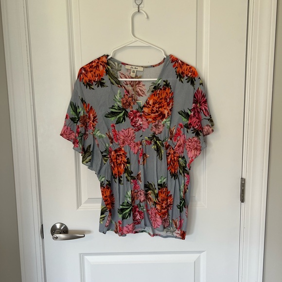 Anthropologie Tops - Anthropologie Ella Moon Floral Blouse